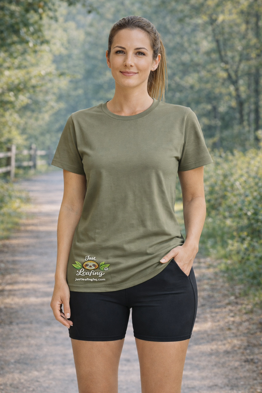 Just Leafing Women’s Tee 180 GSM