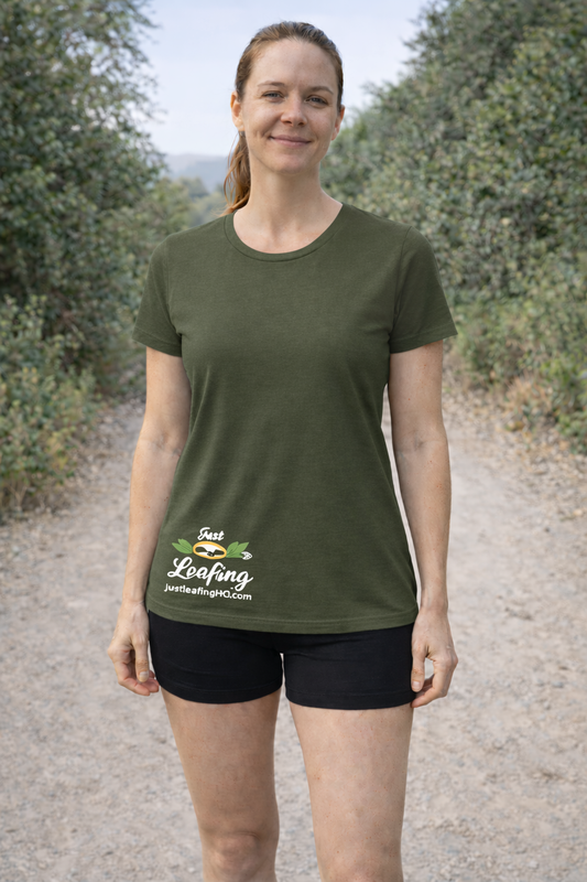 Just Leafing Women’s Tee 180 GSM – Army