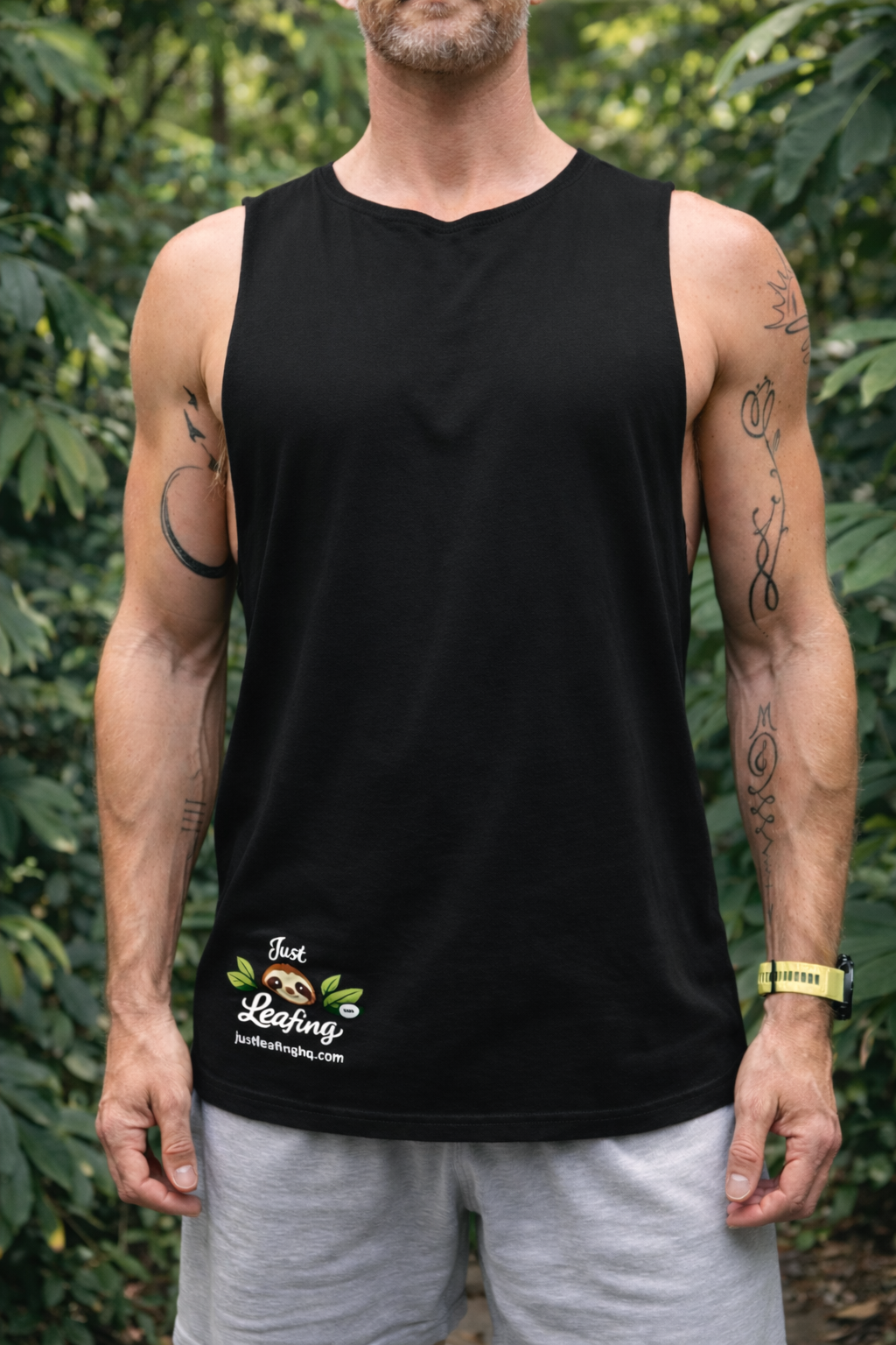 Just Leafing Men’s Tank 150 GSM