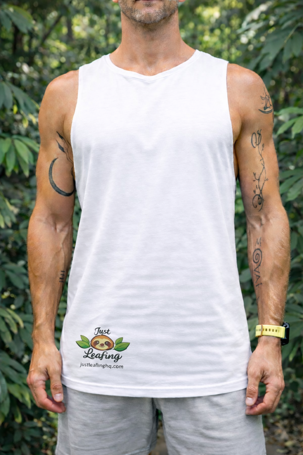 Just Leafing Men’s Tank 150 GSM