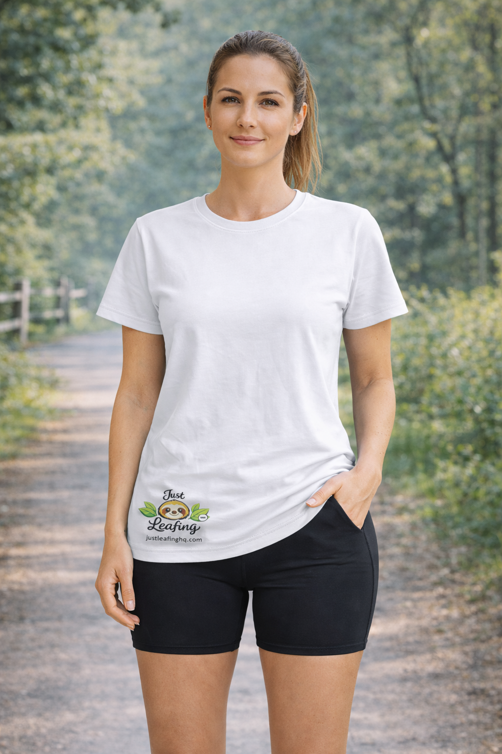 Just Leafing Women’s Tee 180 GSM